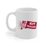 1940s Kit Trailers Cat Logo, Ceramic Mug - Vintage Trailer Field Guide