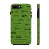 Field Guide Cover Design Tough Phone Case - Vintage Trailer Field Guide