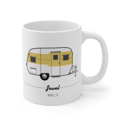Jewel Model 15 (1954), Ceramic Mug - Vintage Trailer Field Guide