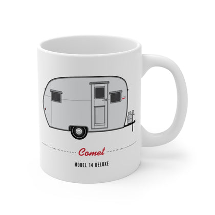Comet Model  14 Deluxe (1953), Ceramic Mug - Vintage Trailer Field Guide