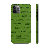 Field Guide Cover Design Tough Phone Case - Vintage Trailer Field Guide