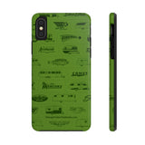 Field Guide Cover Design Tough Phone Case - Vintage Trailer Field Guide