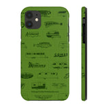 Field Guide Cover Design Tough Phone Case - Vintage Trailer Field Guide