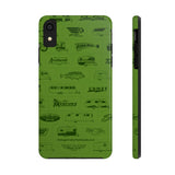 Field Guide Cover Design Tough Phone Case - Vintage Trailer Field Guide