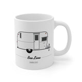 Bee Line Bumblebee (1960), Ceramic Mug - Vintage Trailer Field Guide