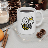 Bee Line Queen Bee character, Ceramic Mug - Vintage Trailer Field Guide
