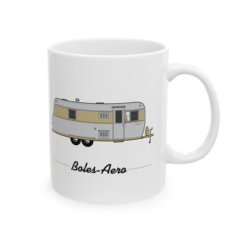 Boles Aero 240P (1963), Ceramic Mug - Vintage Trailer Field Guide
