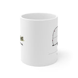 Bee Line Honey Bee Bunk-Over (1962), Ceramic Mug - Vintage Trailer Field Guide