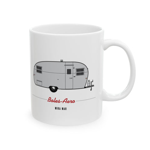 Boles Aero Mira Mar (1951), Ceramic Mug - Vintage Trailer Field Guide