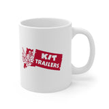 1940s Kit Trailers Cat Logo, Ceramic Mug - Vintage Trailer Field Guide