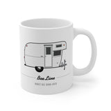 Bee Line Honey Bee Bunk-Over (1962), Ceramic Mug - Vintage Trailer Field Guide