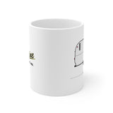 Bee Line Bumblebee (1960), Ceramic Mug - Vintage Trailer Field Guide