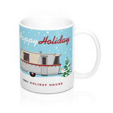 Happy Holiday / 1961 Holiday House, Ceramic Mug 11 oz - Vintage Trailer Field Guide