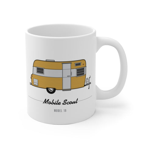 Mobile Scout Model 18 (1966), Ceramic Mug - Vintage Trailer Field Guide
