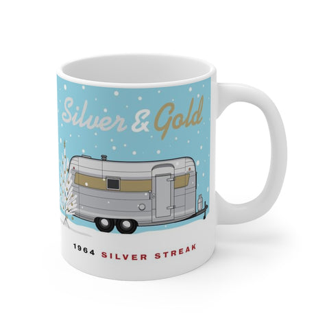 Silver & Gold / 1964 Silver Streak, Ceramic Mug 11 oz - Vintage Trailer Field Guide
